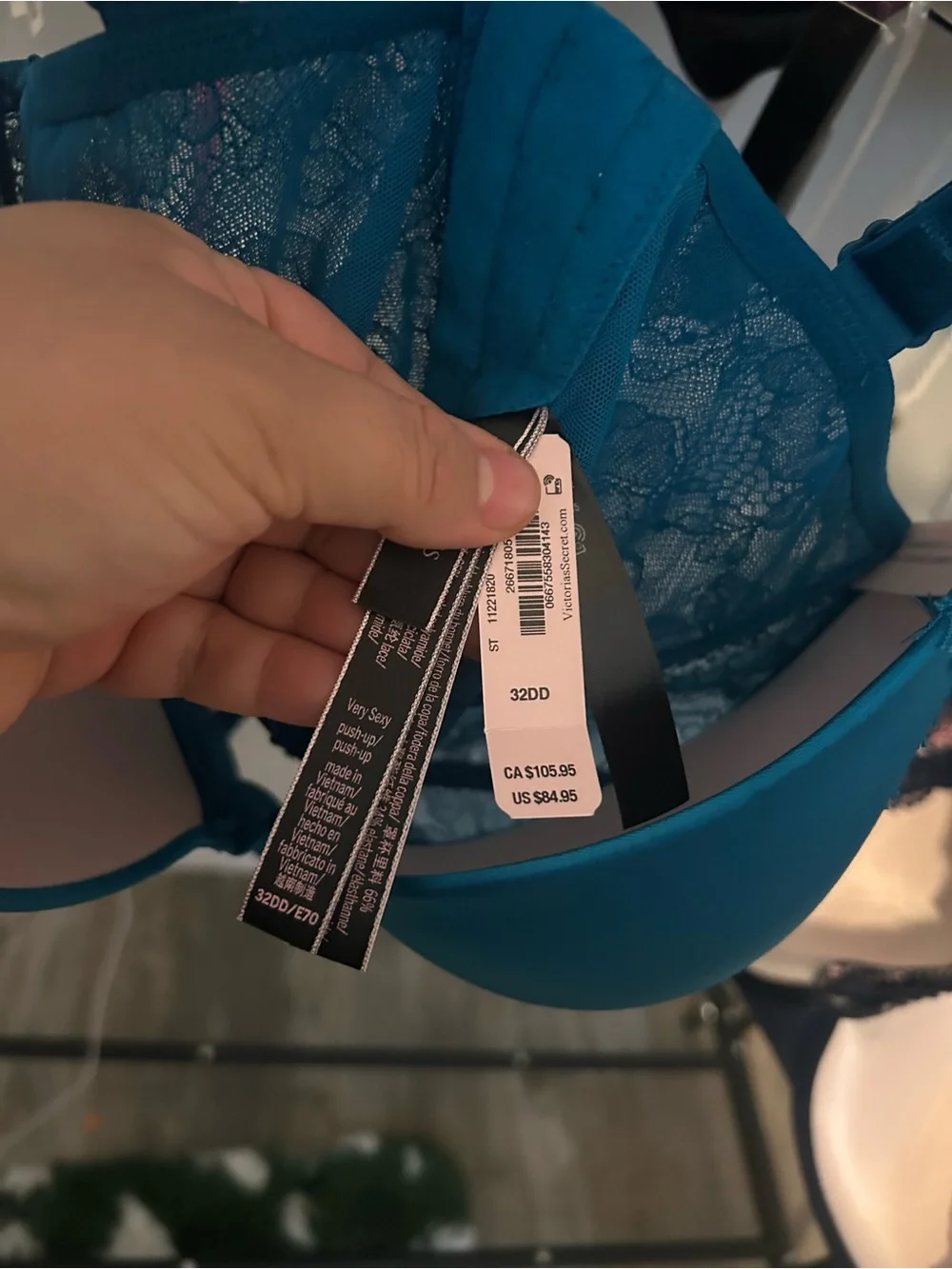 Victoria's Secret Teal bombshell Push-Up Bra